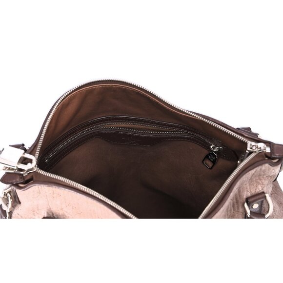 Louis Vuitton Ixia PM Antheia Handbag M94201 Granito Noir Suede Leather - Picture 12 of 12